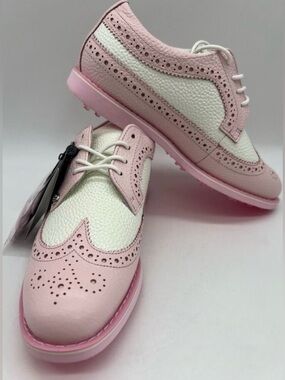 Women’s Pink & White Golf Shoes